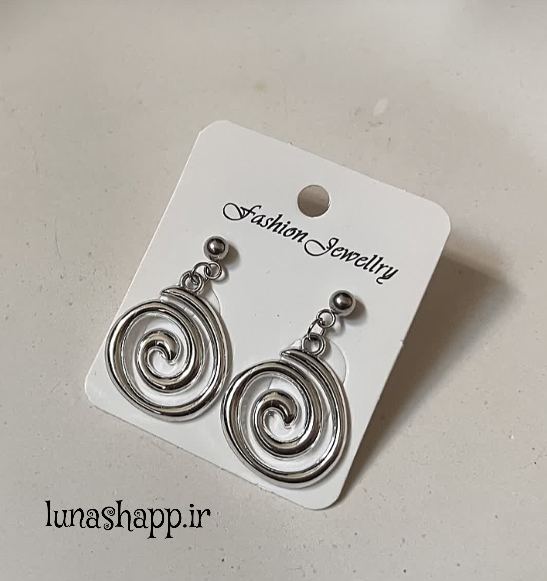 گوشواره اسپیرال استیل